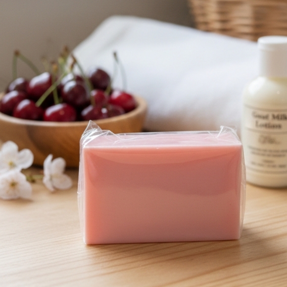 Hand Crafted Other - Hand Crafted Cherry Goats Milk Soap NWT